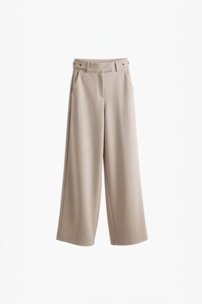 Jayda pique trousers sand Aimee The Label