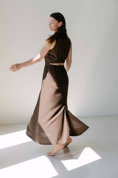 Melina dress brown Aimee The Label