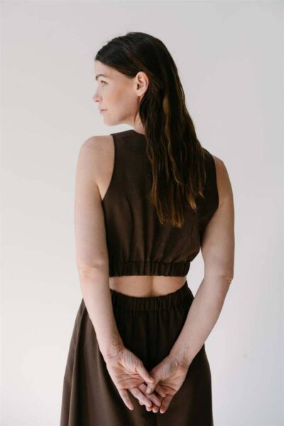 Melina dress brown Aimee The Label