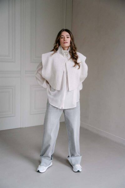 Thoren waistcoat off white Aimee The Label