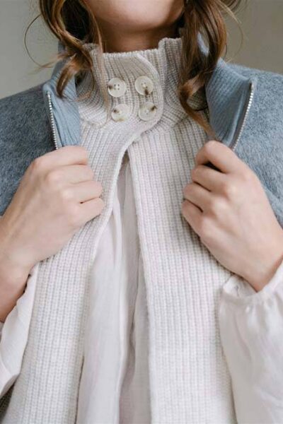 Thoren waistcoat off white Aimee The Label