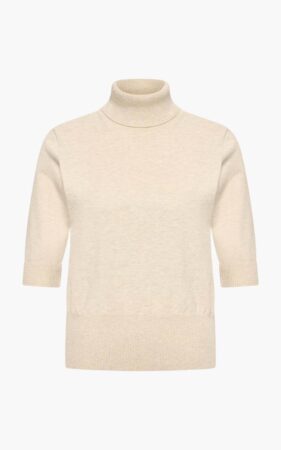 Zyphyr knitted sweater sand melee Aimee The Label
