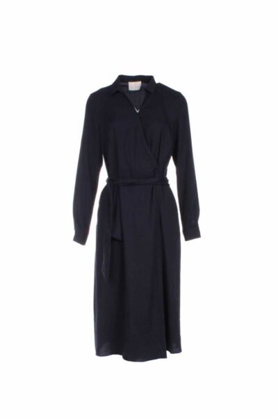 Benthe dress v-neck navy Aimee the label