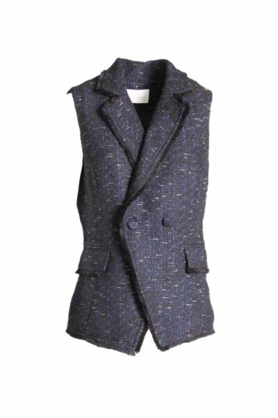 Laurens gilet black/blue Aimee the label