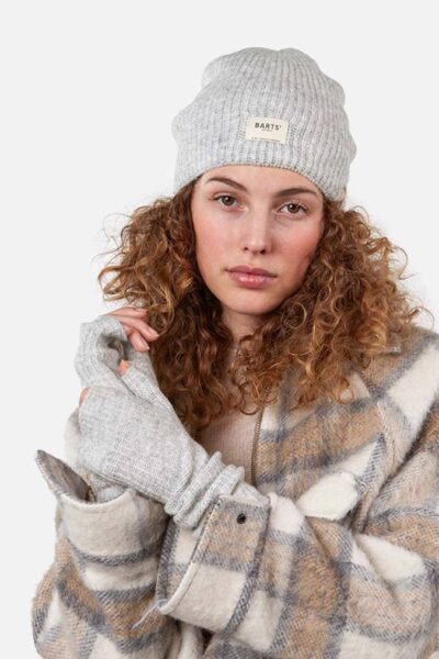 Darty fingerless gloves heather grey Barts