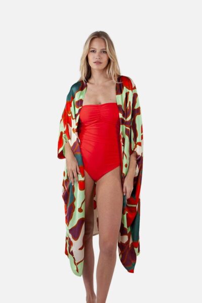 Diazo kimono red Barts Amsterdam