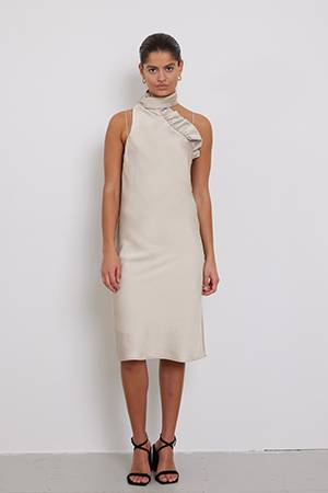 Acacia nellie dress silver cloud Bruuns Bazaar