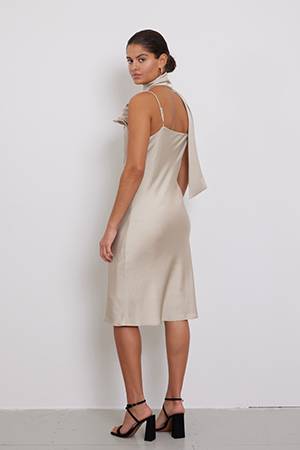 Acacia nellie dress silver cloud Bruuns Bazaar