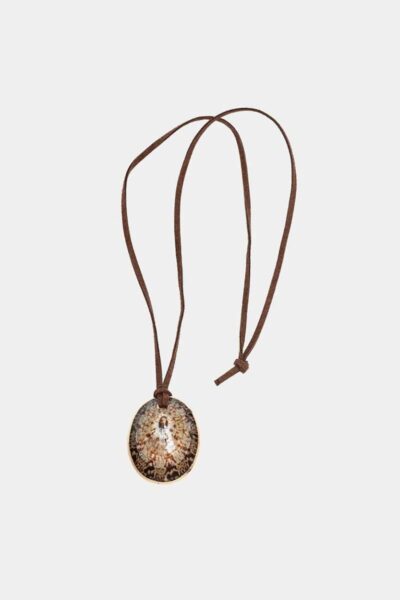 Camille shell necklace brown BOW19
