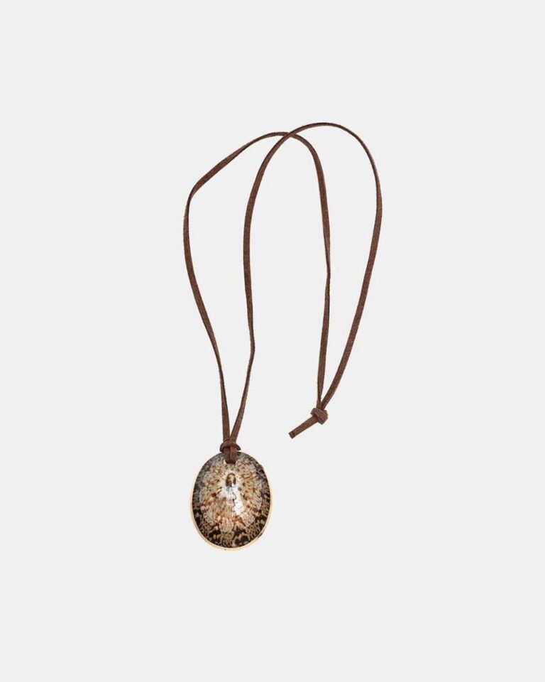 Camille shell necklace brown BOW19