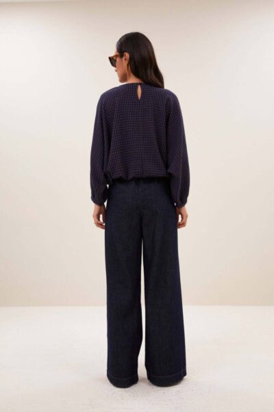 Gaya blouse galaxy check By-Bar Amsterdam