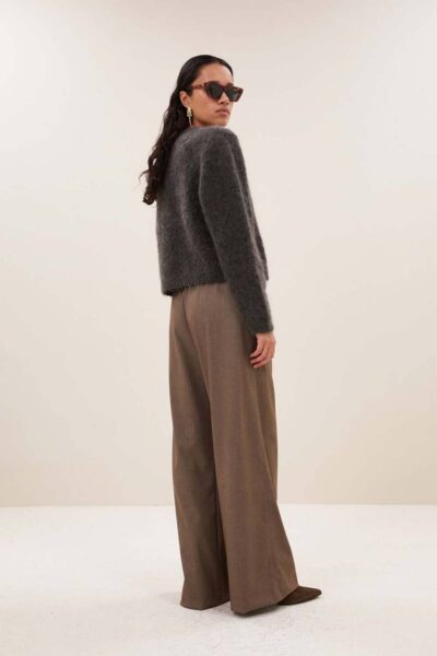 Vasile cardigan moss brown By-Bar Amsterdam