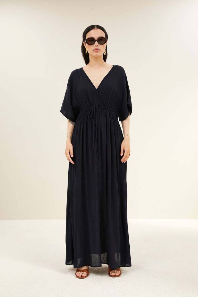 Long dress captain blue By-Bar Amsterdam