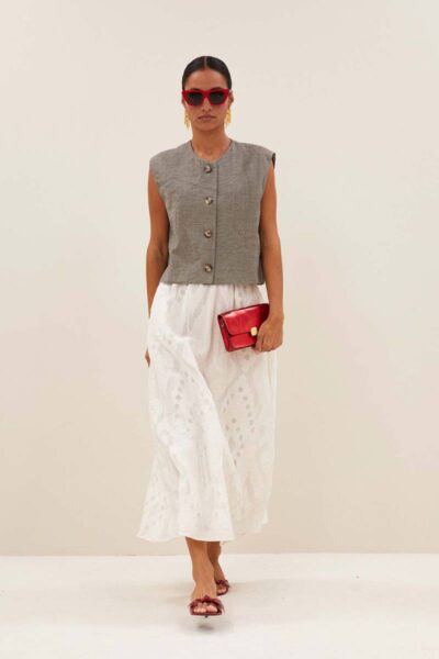 Juta mist skirt cream By-Bar Amsterdam