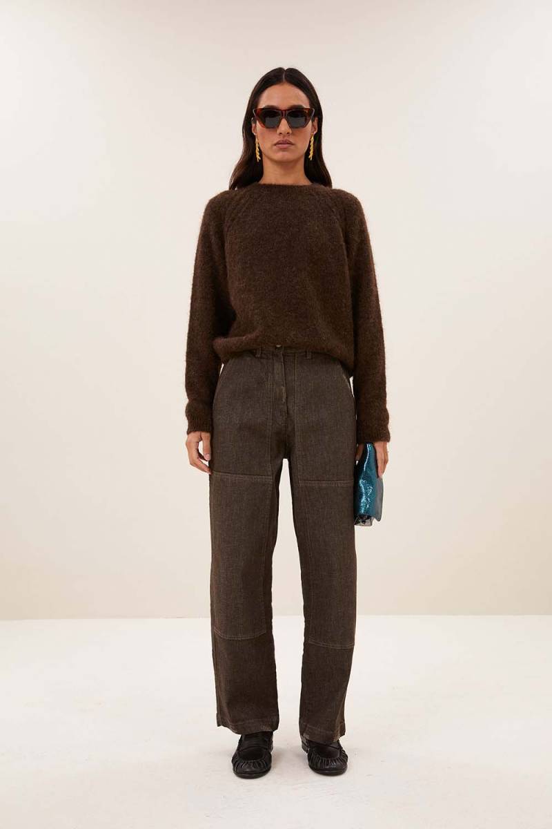 Falon pullover deep brown By-Bar Amsterdam - Afbeelding 2
