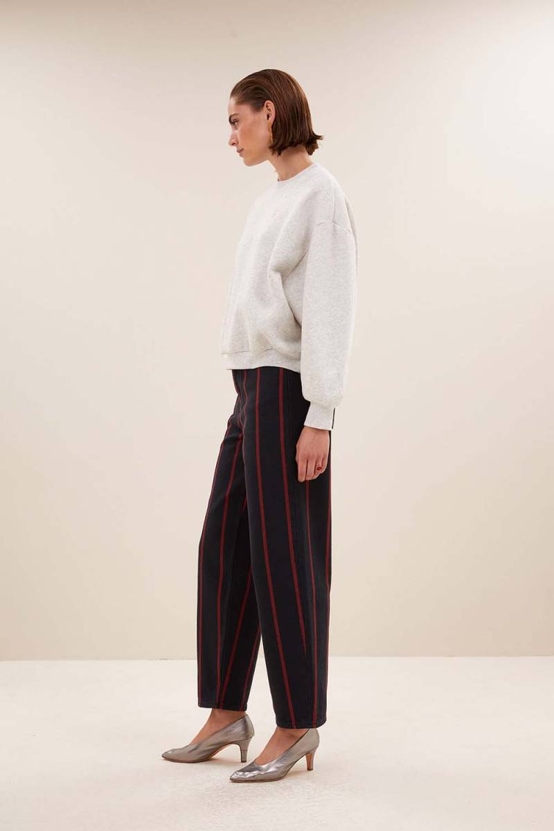 Bibi dance sweater light grey mel By-Bar Amsterdam - Afbeelding 3
