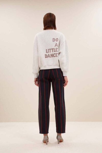 Bibi dance sweater light grey mel By-Bar Amsterdam