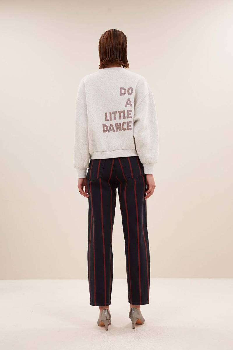 Bibi dance sweater light grey mel By-Bar Amsterdam - Afbeelding 4