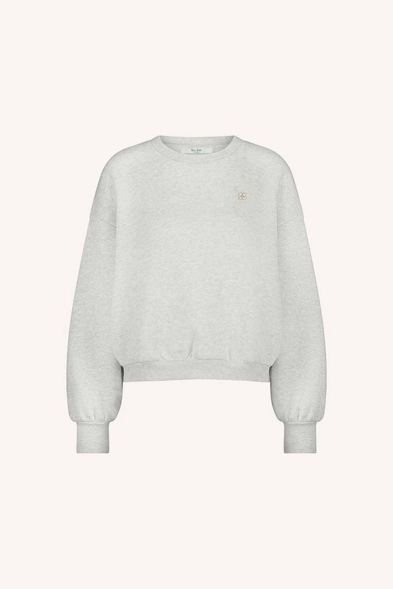 Bibi dance sweater light grey mel By-Bar Amsterdam - Afbeelding 5