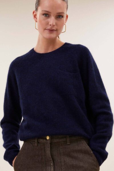 Polly pullover midnight By-Bar Amsterdam