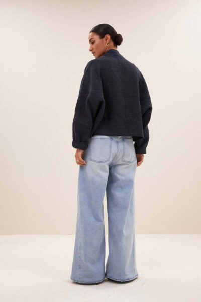 Flora jacket midnight By-Bar Amsterdam