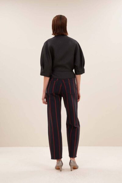 Christi bubble blouse black By-Bar Amsterdam