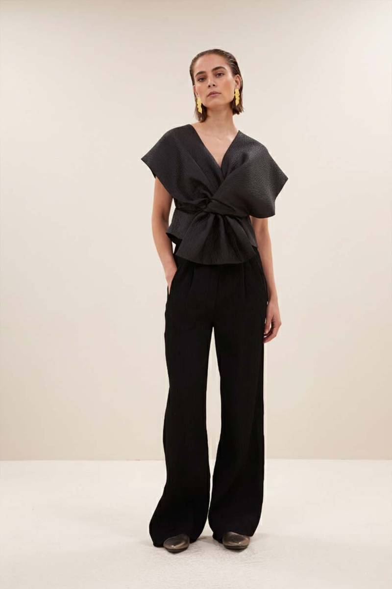 Simone bubble top jet black By-Bar Amsterdam - Afbeelding 2