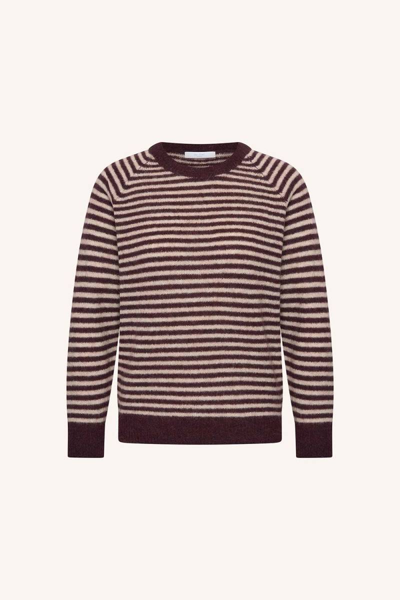 Sally stripe pullover burgundy By-Bar Amsterdam - Afbeelding 6