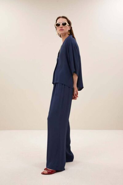 Benji viscose pants winter blue By-Bar Amsterdam