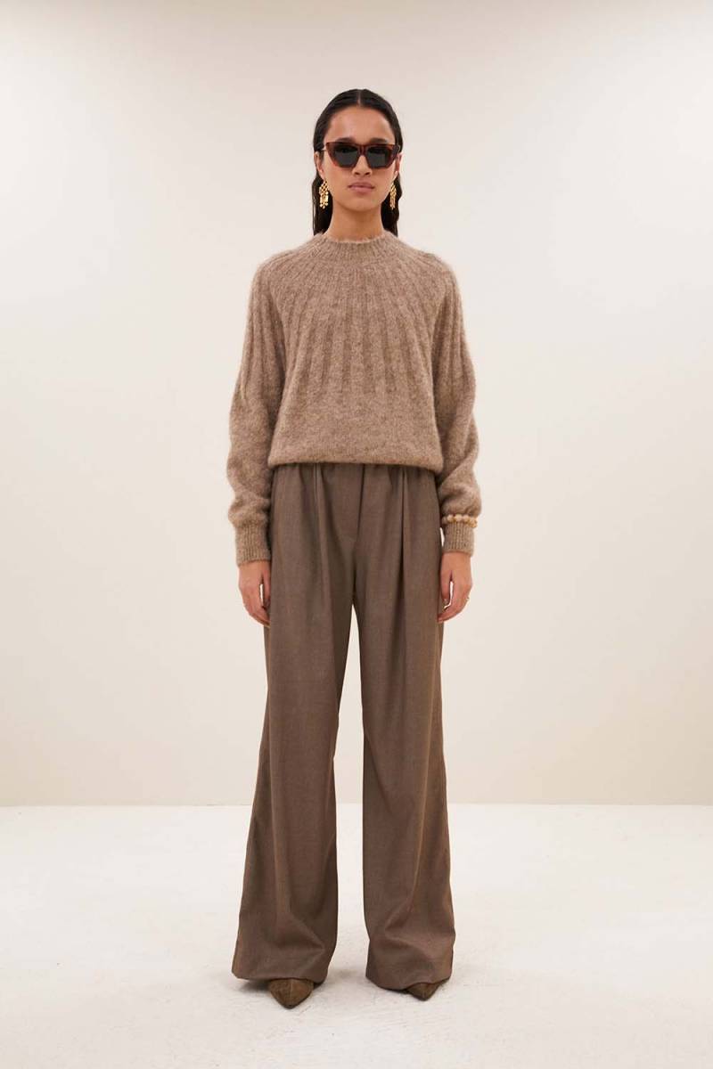 Benji melange pants biscuit melee By-Bar Amsterdam - Afbeelding 2