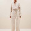Esra poplin suit almond By-Bar Amsterdam - Afbeelding 2