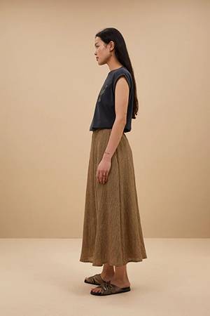Juta lurex skirt gold By-Bar Amsterdam