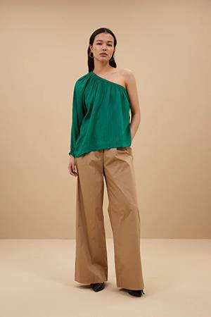 Stella blouse bright green By-Bar Amsterdam