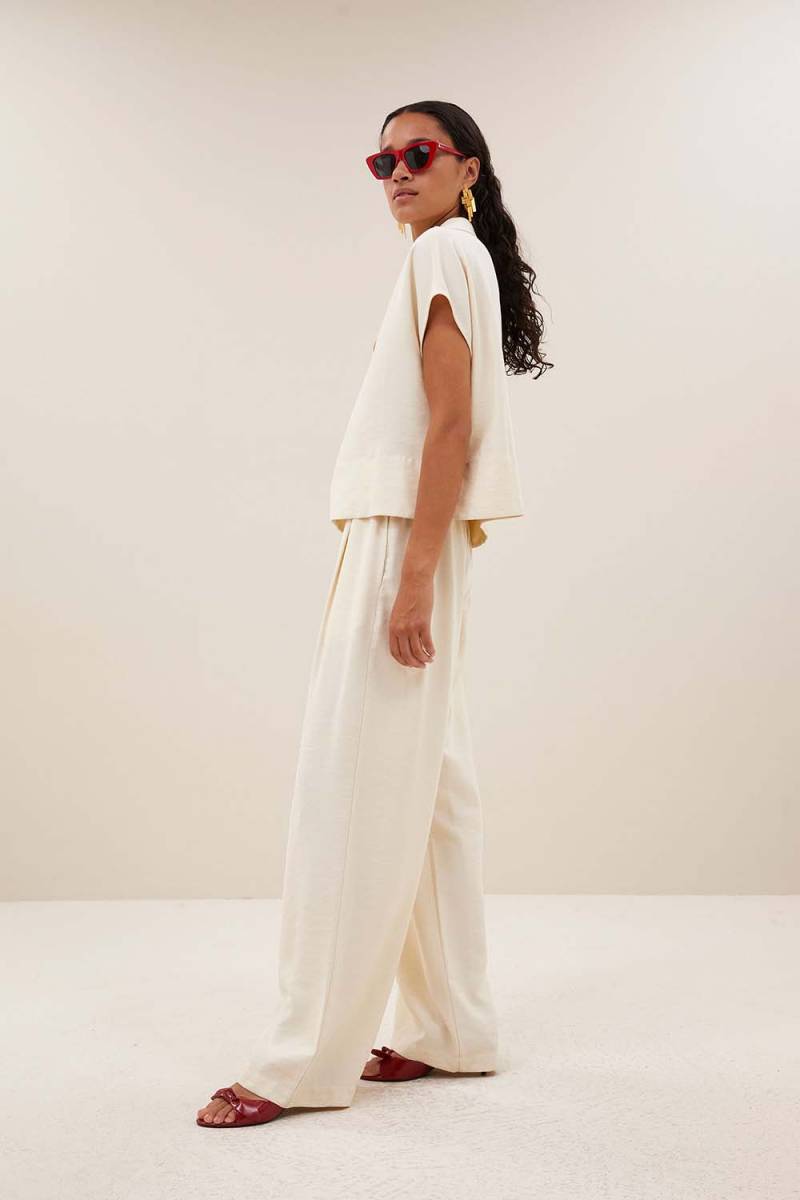 Zia blouse cream By-Bar Amsterdam - Afbeelding 4