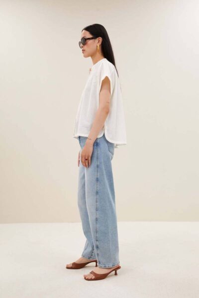 Ally blouse off white By-Bar Amsterdam