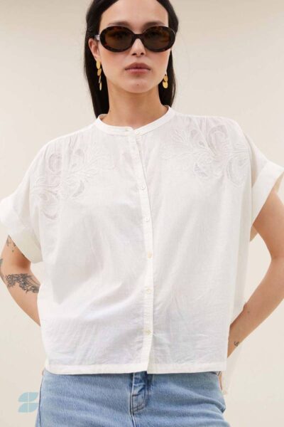 Ally blouse off white By-Bar Amsterdam