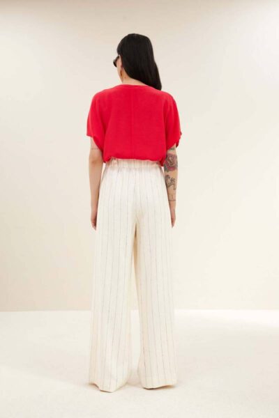 Benji pinstripe pants black By-Bar Amsterdam