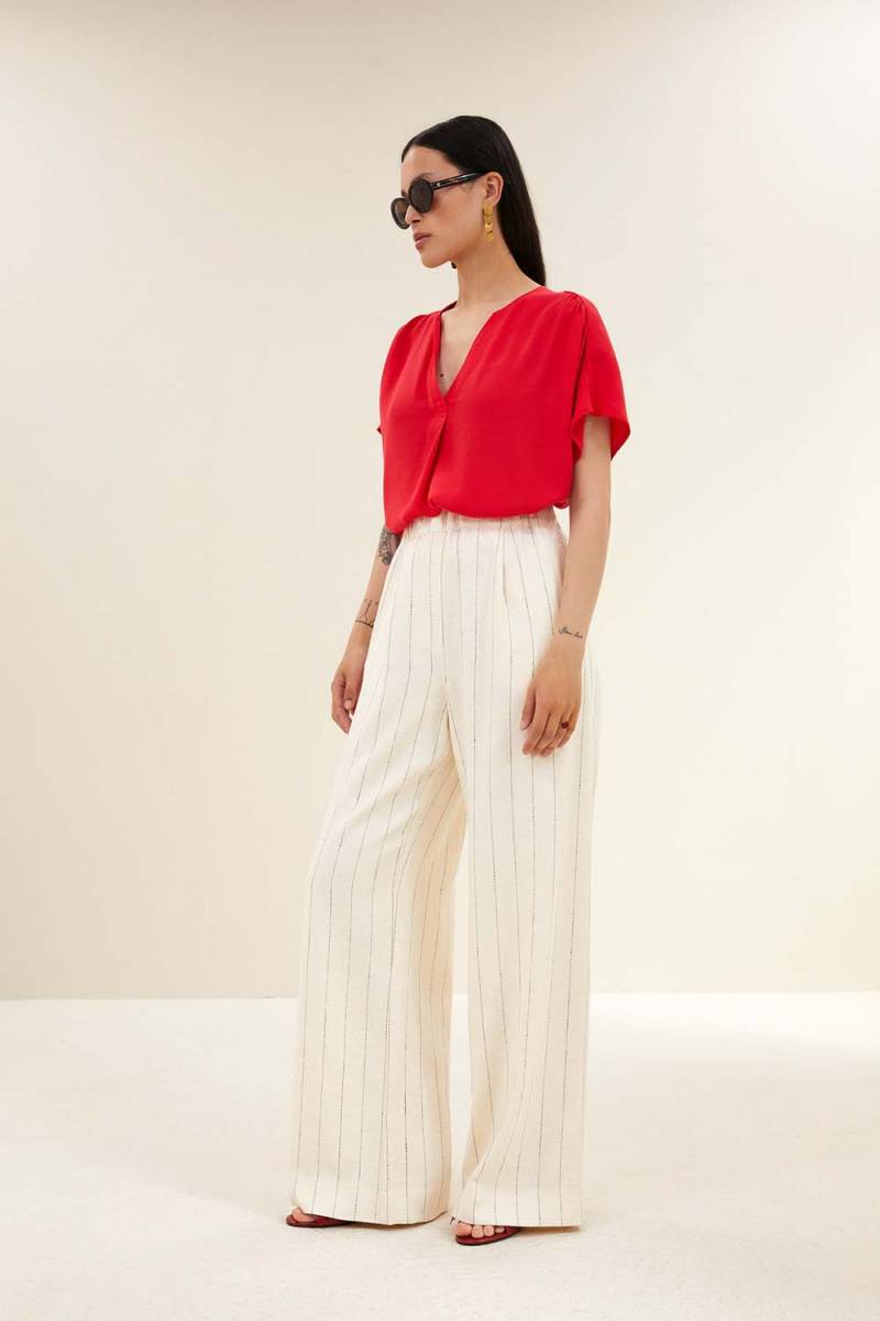 Benji pinstripe pants black By-Bar Amsterdam - Afbeelding 2