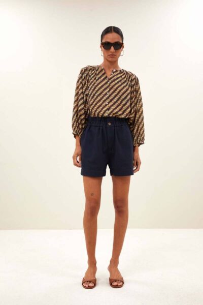 Leon twill short captain blue By-Bar Amsterdam