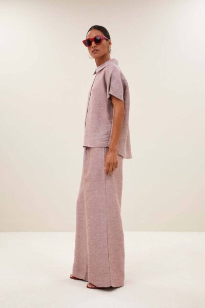 Celin gloss pants mellow rose By-Bar Amsterdam