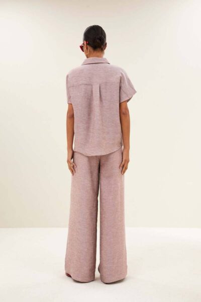 Celin gloss pants mellow rose By-Bar Amsterdam