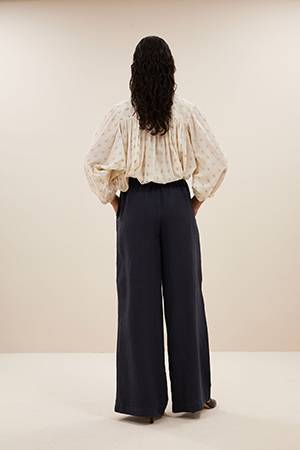 Becky dali blouse blue By-Bar Amsterdam