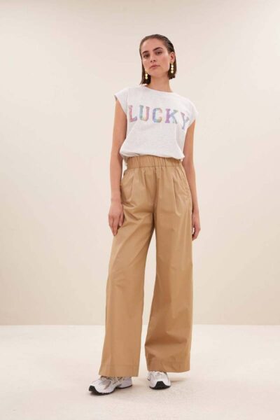 Thelma lucky rainbow top l-grey By-Bar Amsterdam