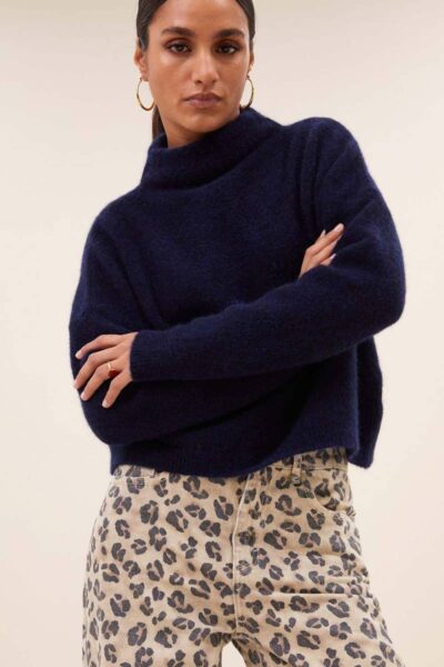 Vinn pullover midnight By-Bar Amsterdam