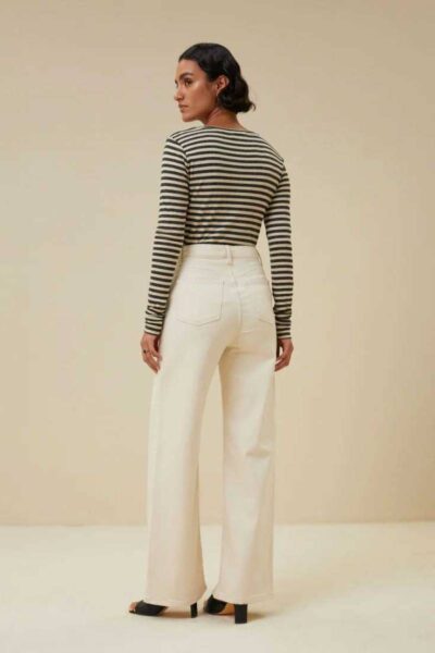 Basis ls stripe top chalk By-Bar Amsterdam