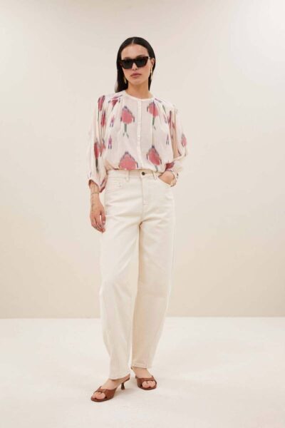 Begum raw white jeans By-Bar Amsterdam