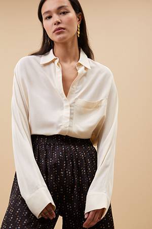 Lincy blouse cream By-Bar Amsterdam