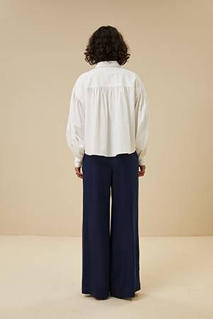 Benji satin pant midnight By-Bar Amsterdam