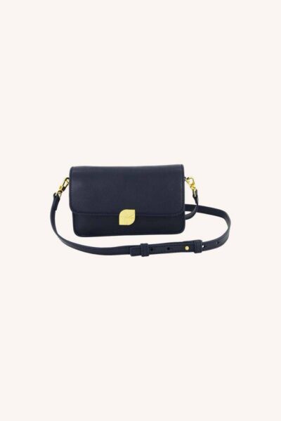 Loua leather bag navy blue By-Bar Amsterdam