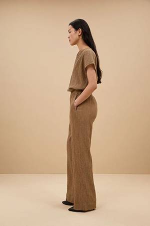 Amie lurex pant gold By-Bar Amsterdam